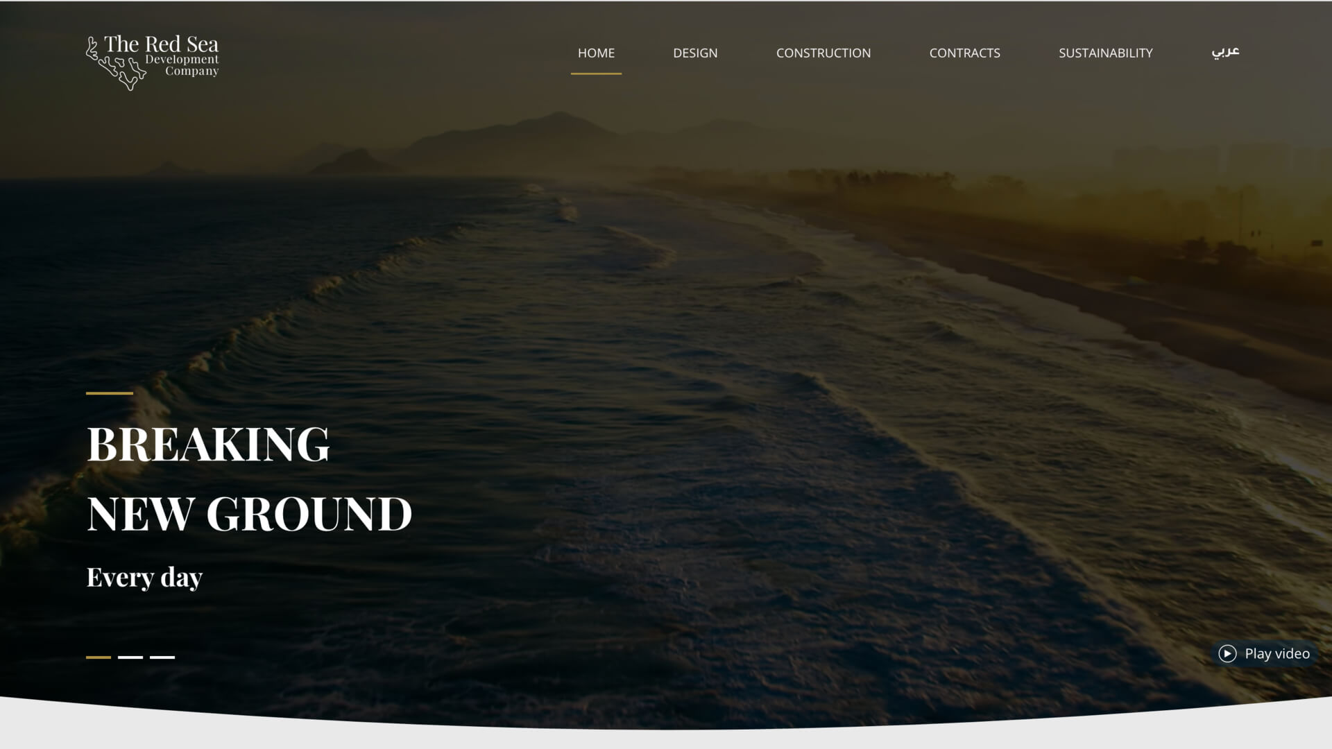 This animated version  of the site was developed for The Red Sea Development Company