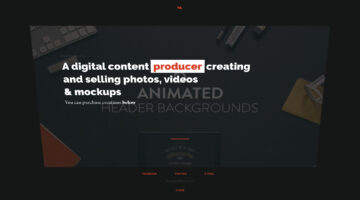 Animated website with unique design for Vadim Sherbakov