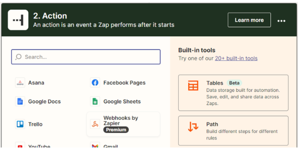 Zapier will automatically detect all the content fields and display them on the screen