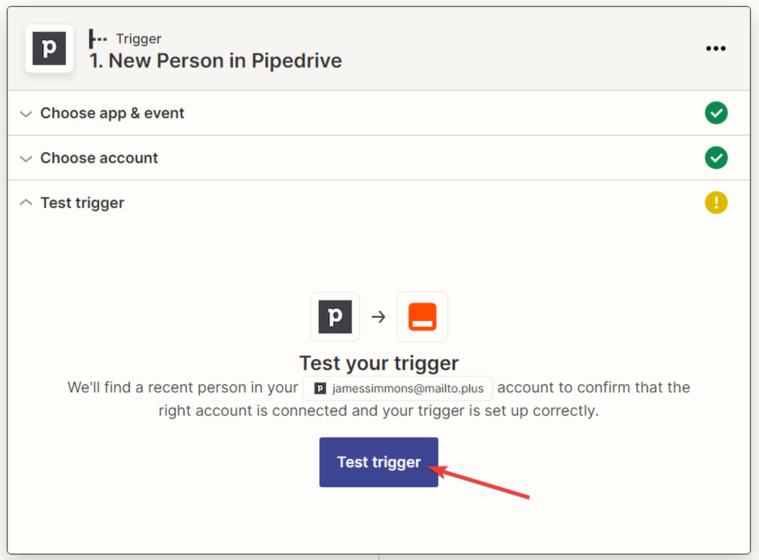 It is necessary to test the trigger