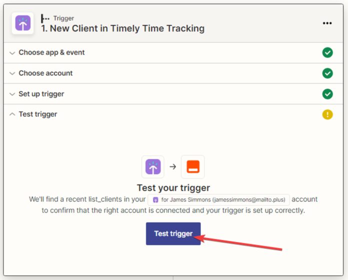 new client in timely time tracking