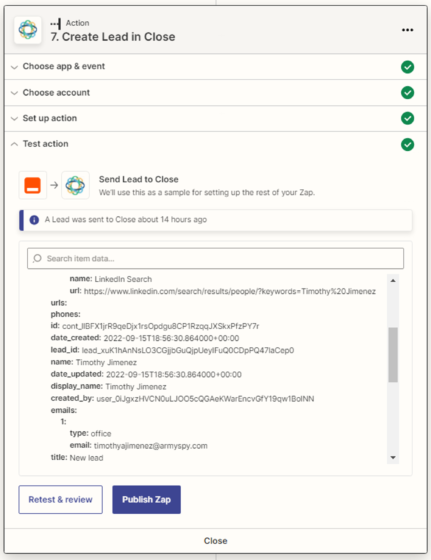 Need to test the connection