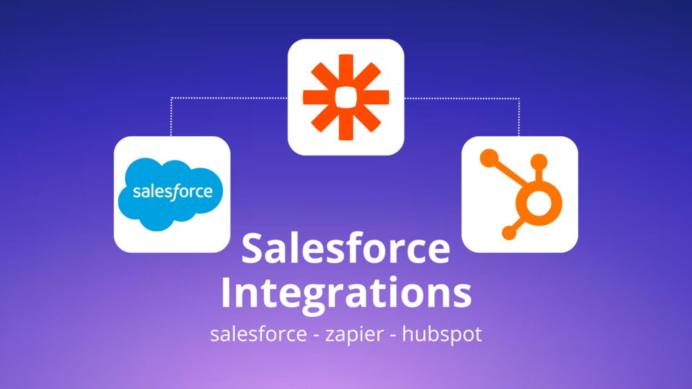 salesforce - zapier - hubspot