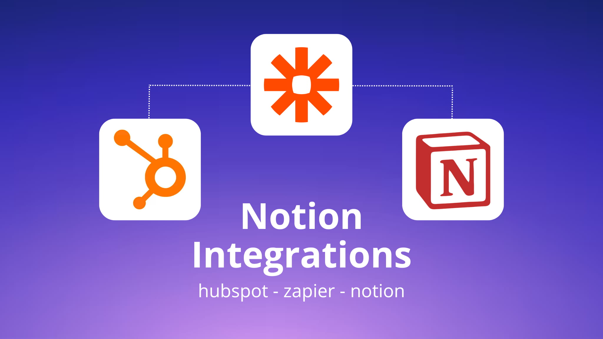hubspot - zapier - notion