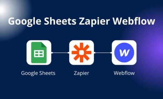 Google Sheets Zapier Webflow