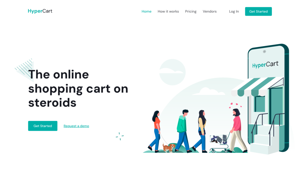 React Developer for e-commerce site. Landing page